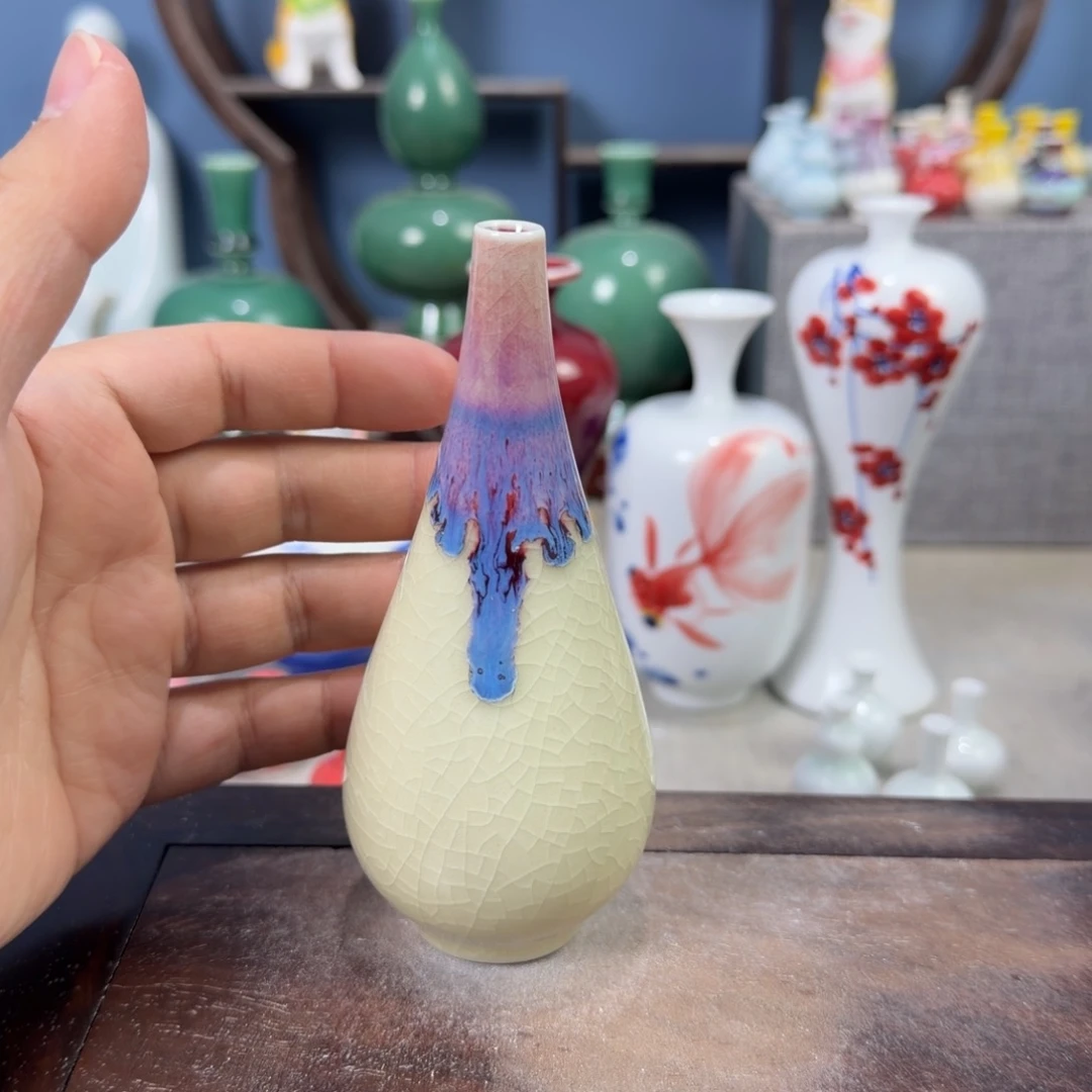 陶瓷手工小花器摆件