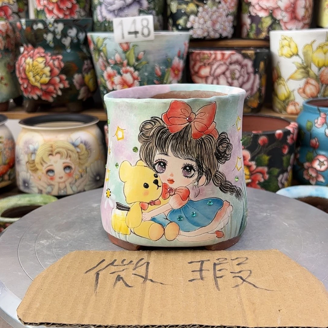 景德镇陶瓷花盆景德镇陶瓷花盆