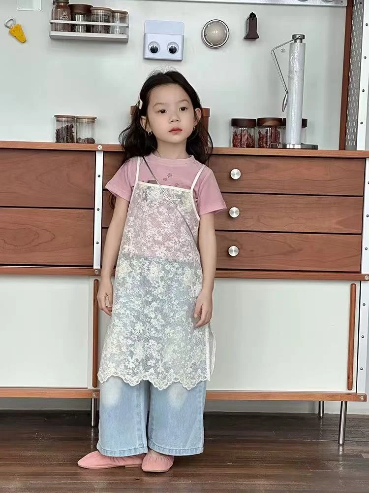 【现货】郝叔童品夏季新款时髦洋气女童T恤两件套2025网红款HR5210
