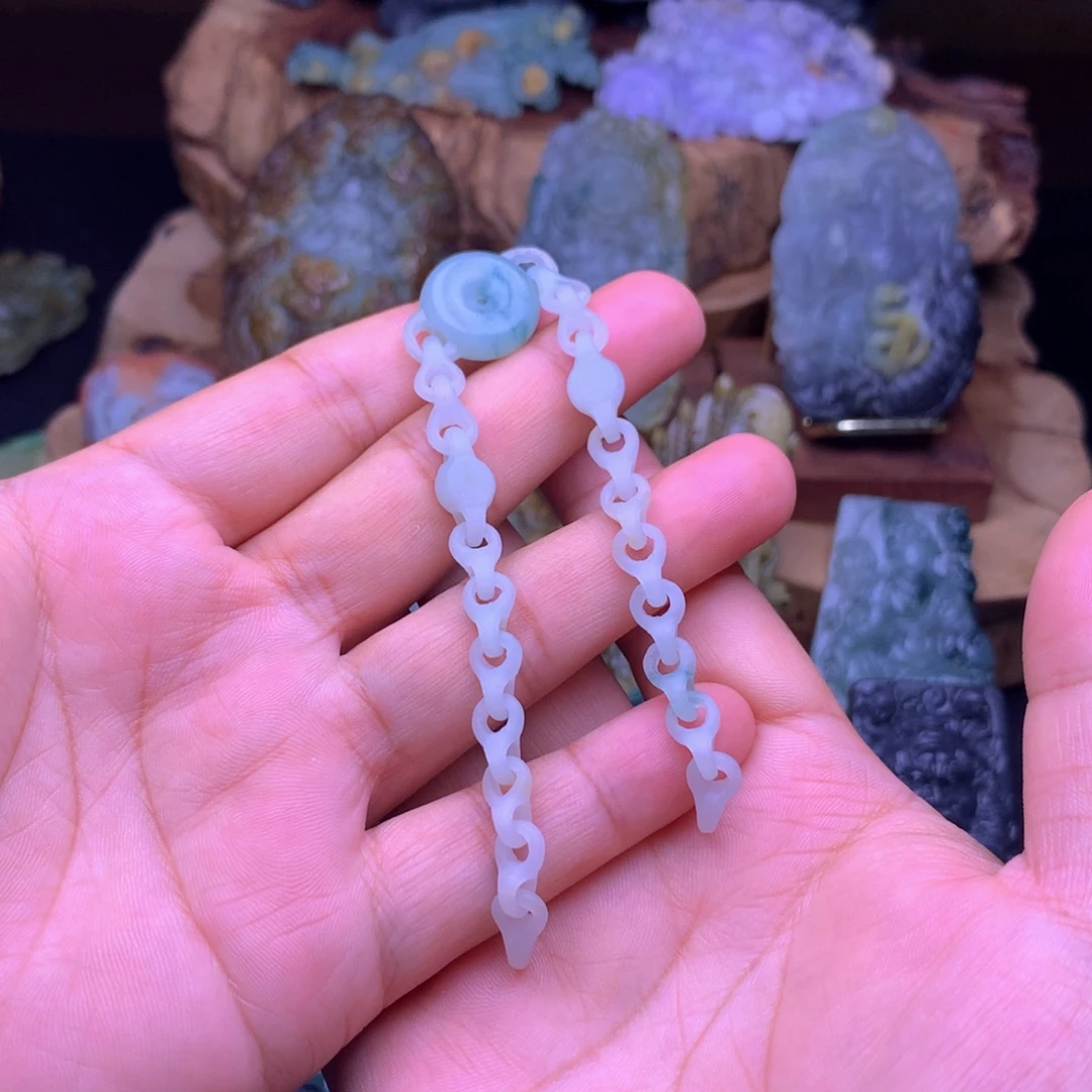 心***灯未镶嵌定制翡翠翡翠