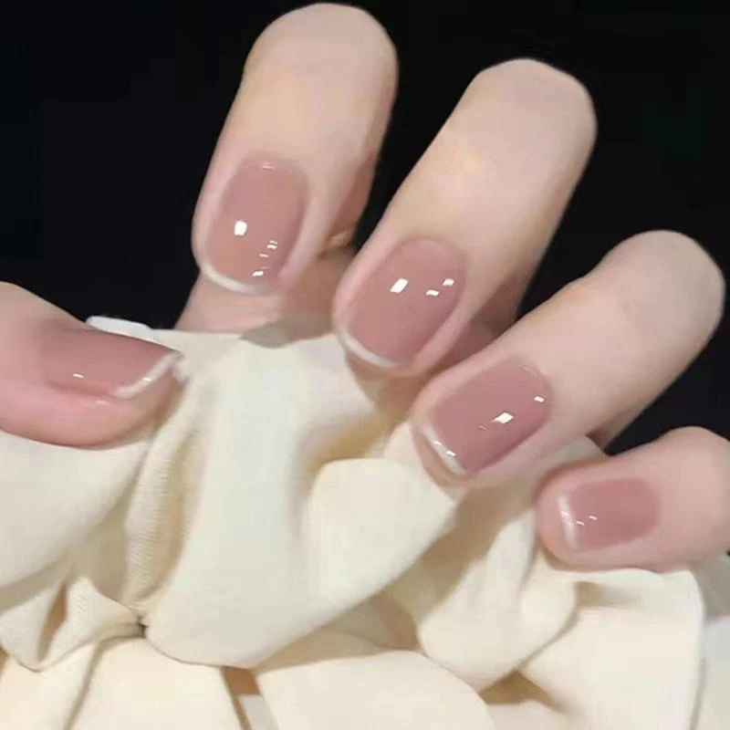 【柒老板】手工美甲豆沙假指甲穿戴甲可拆卸美甲贴指甲贴穿戴式