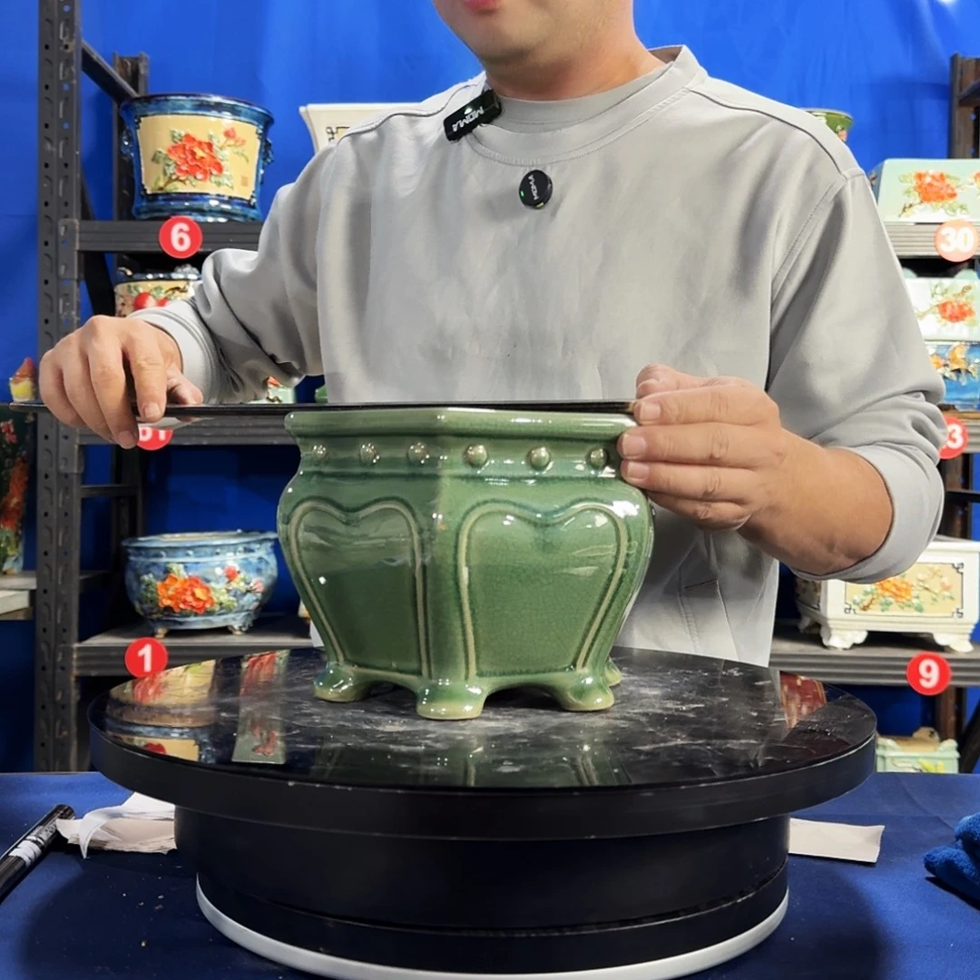 516玉绿微瑕外口19内深13