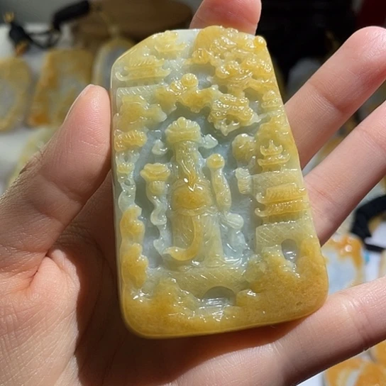 ****࿐翡翠未镶嵌吊坠(不含链)