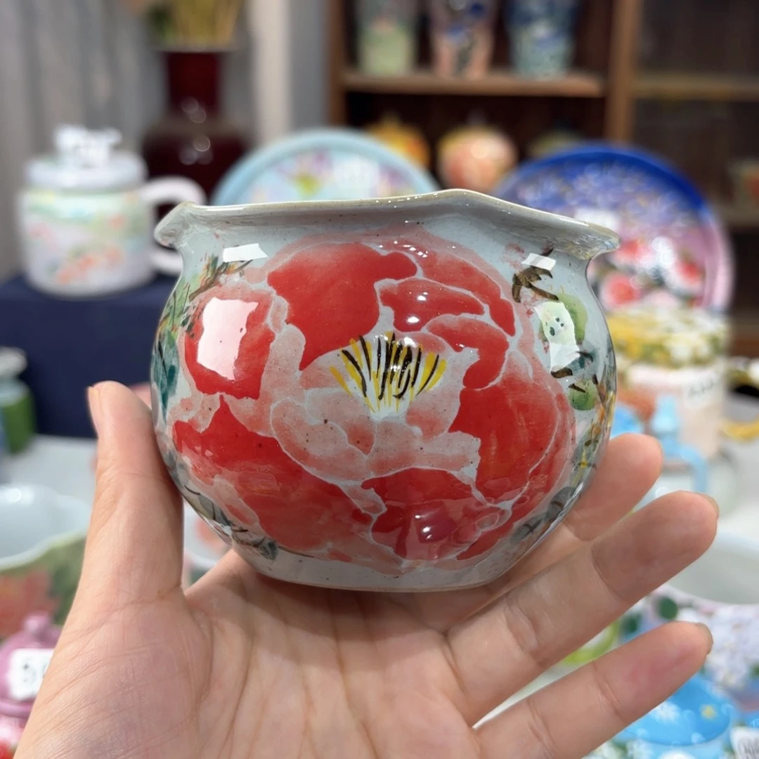 景德镇手绘高温釉下彩陶瓷茶具