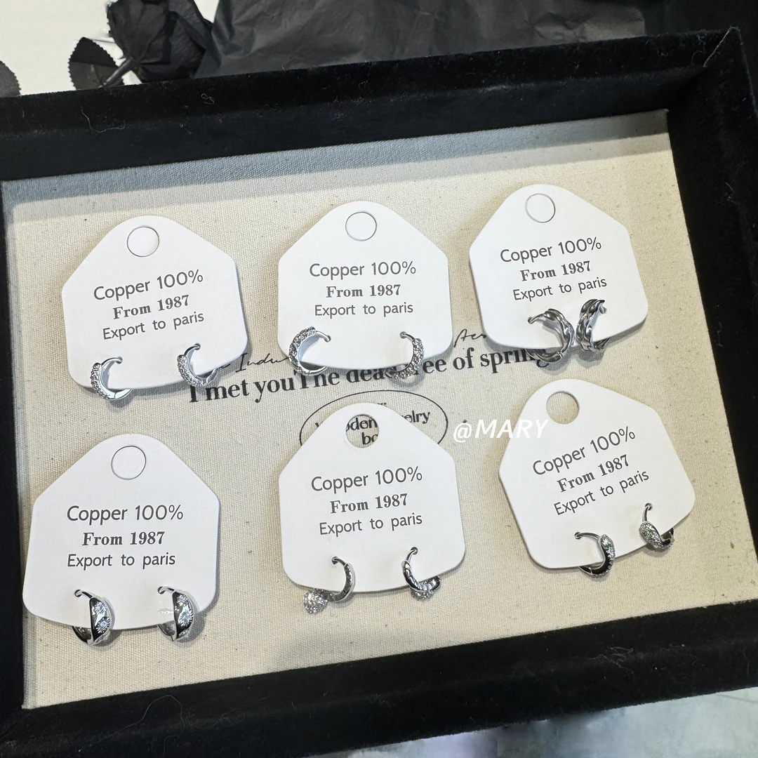 铜合金仿水晶耳饰 耳扣大合集铜合金气质款