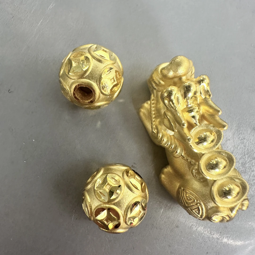 4.99克足金999貔貅转运珠