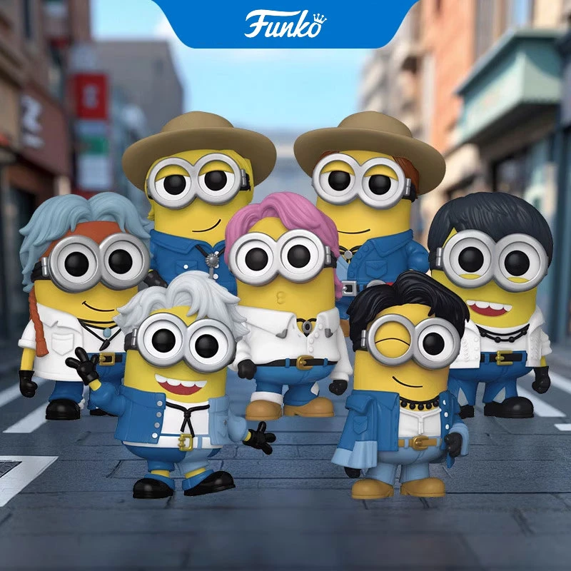 Funko POP防弹少年团BTS小黄人田征国金泰亨手办潮玩摆件公仔礼物