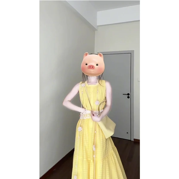 2025春季新款法式气质名媛高级感海边度假收腰显瘦连衣裙减龄洋气