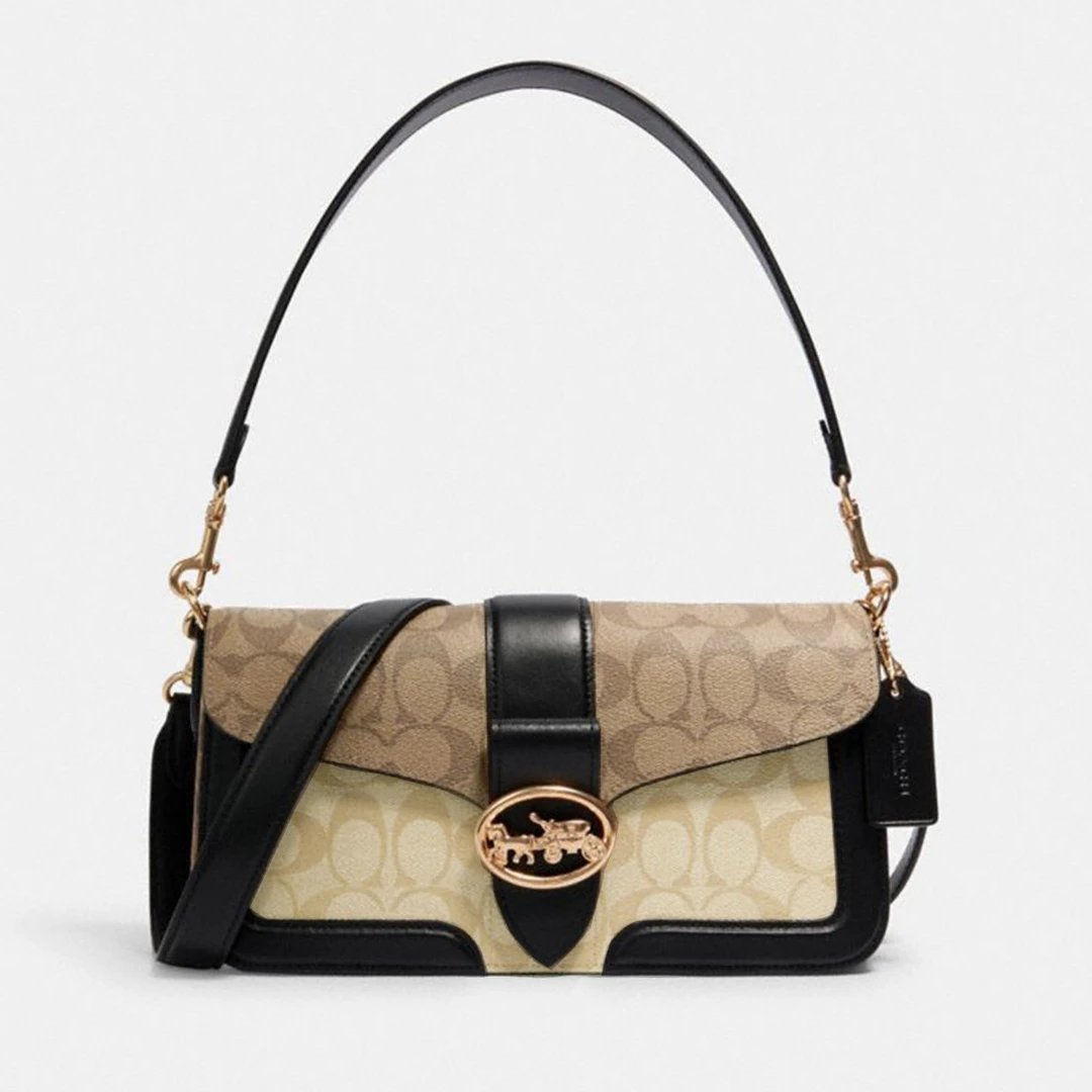 COACH｜【全国联保】蔻驰Georgie 27老花单肩斜挎酒神包5509