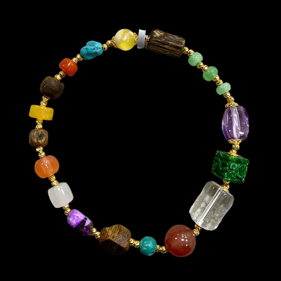 N2648多宝手串18k孤品