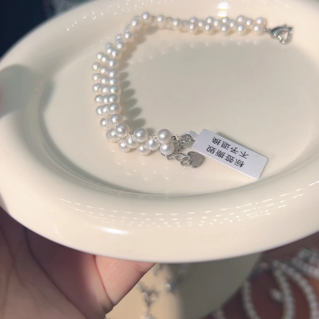 ****财淡水珍珠天然珍珠钛钢