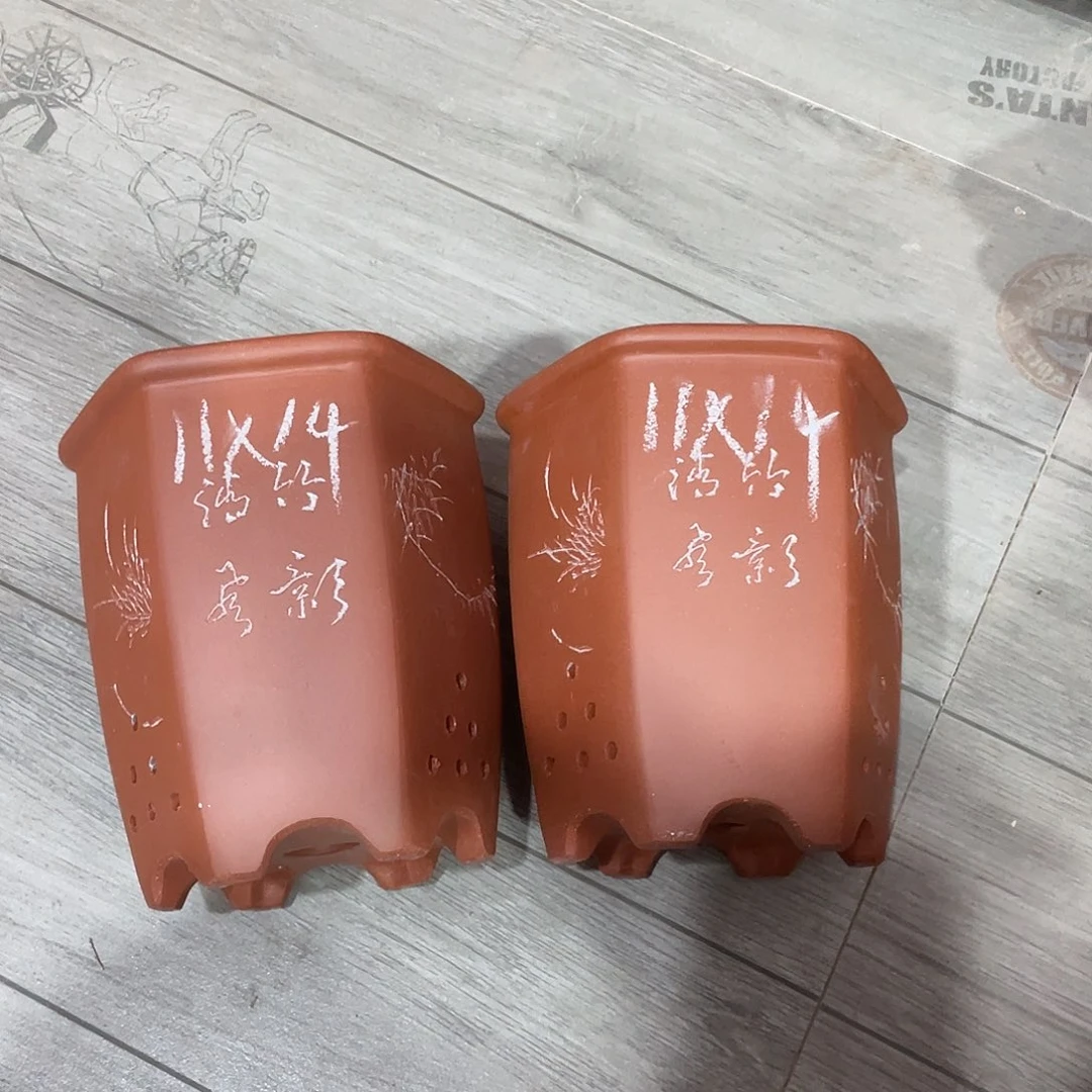 紫砂天心紫砂手工花盆