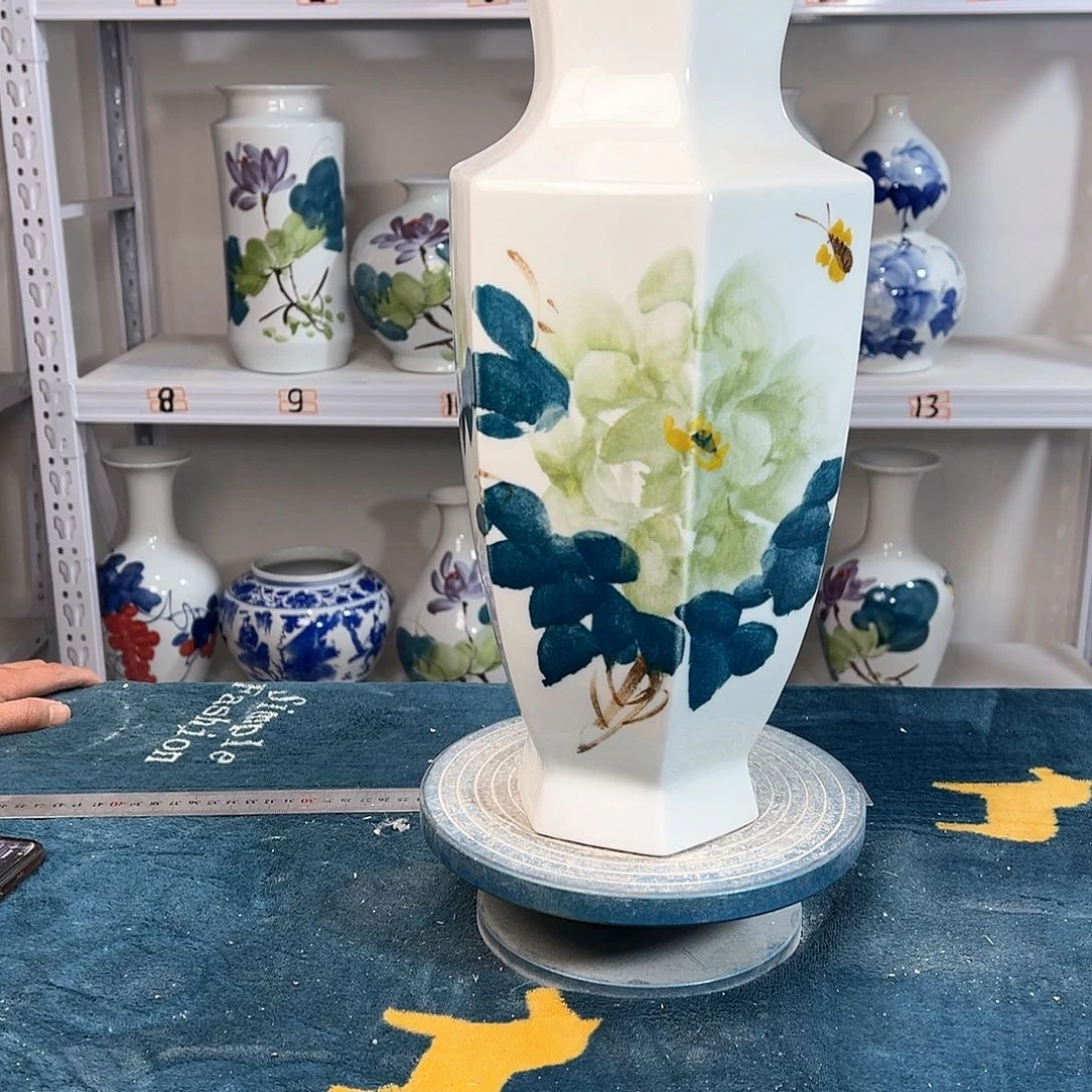 摆件景德镇陶瓷6绿牡