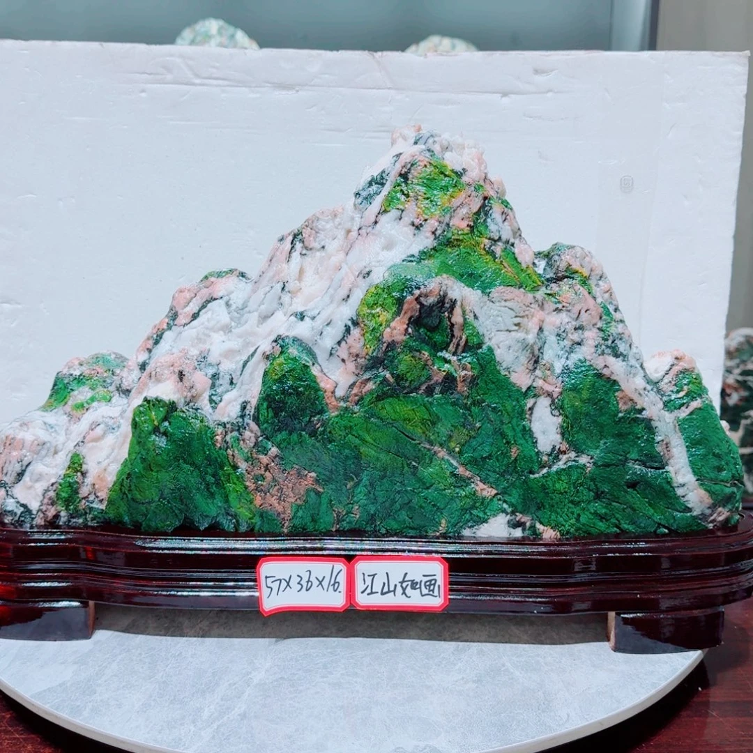 f****石材青海七彩石摆件