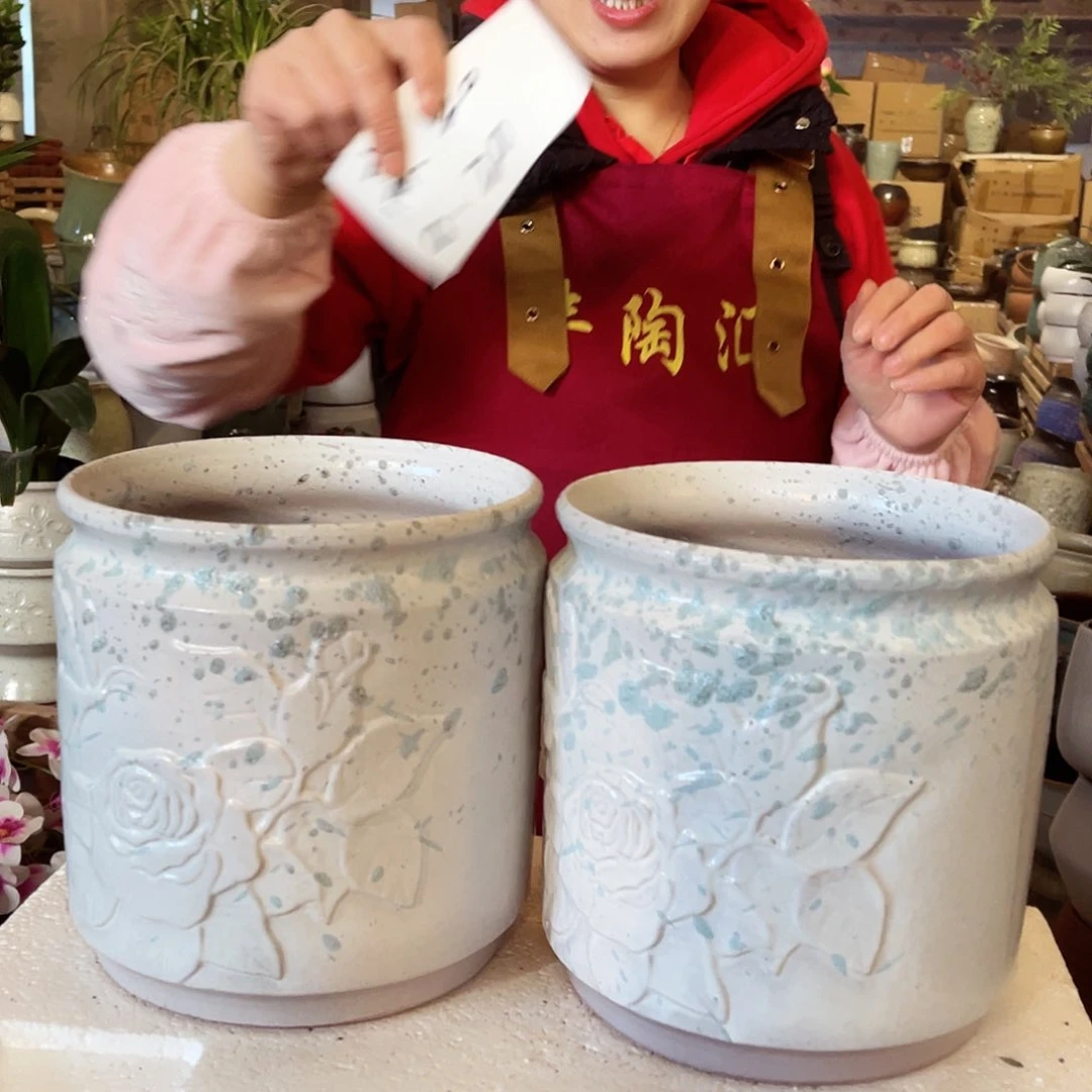 紫砂花盆高度20口径20