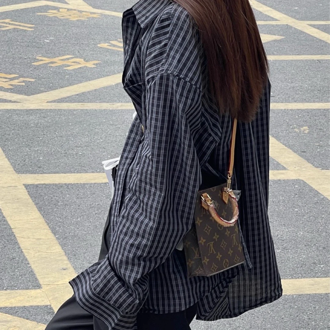 95新 LouisVuitton/路易威登 95新-Petit Sac Plat琴谱mini tote