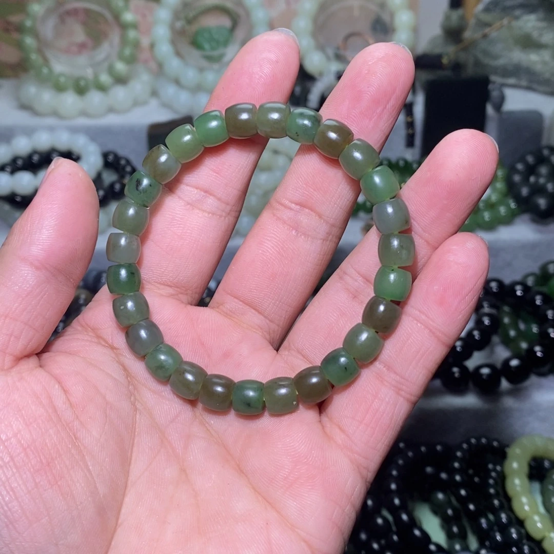 和田玉未镶嵌手链