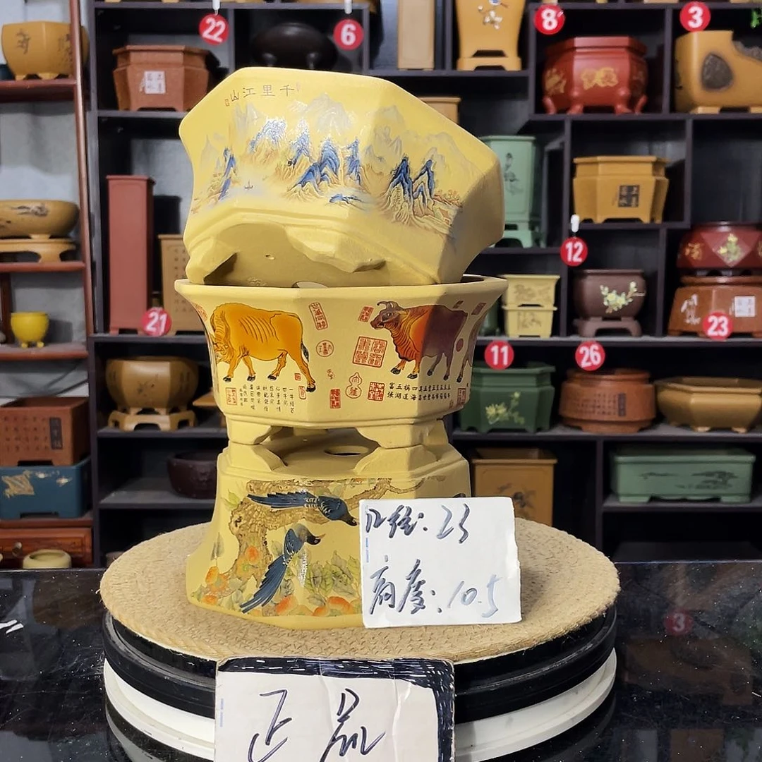 D-盆尚好紫砂花盆