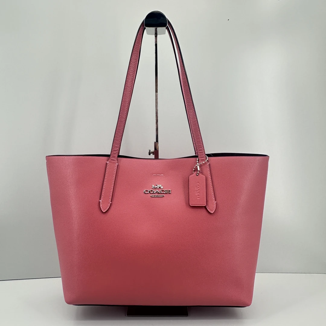 95新 COACH/蔻驰 粉色大号托特33x28x12cmM022212