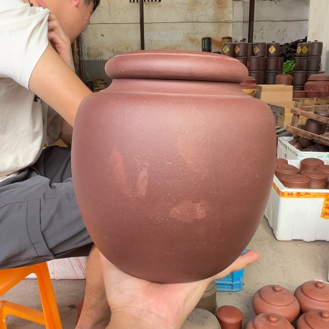 紫砂茶叶罐花泥茶叶罐