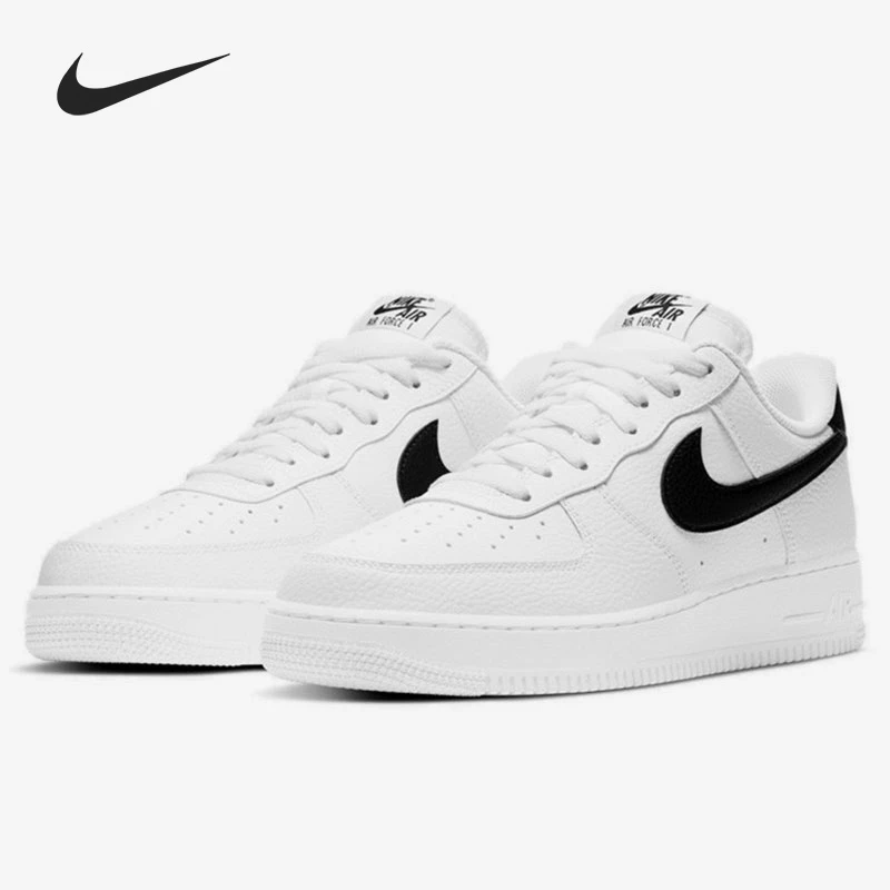 耐克白色空军一号运动鞋AF1男子低帮运动黑白情侣板鞋CT2302100
