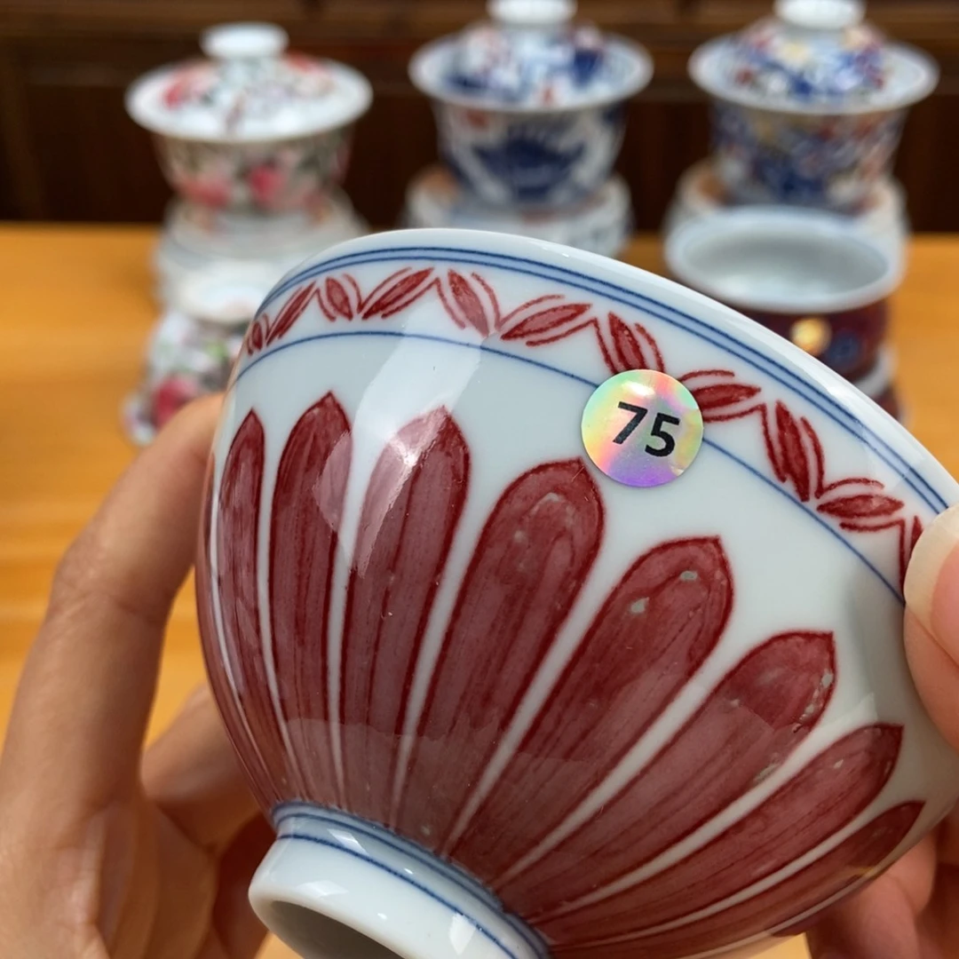 手绘现代茶具非古董