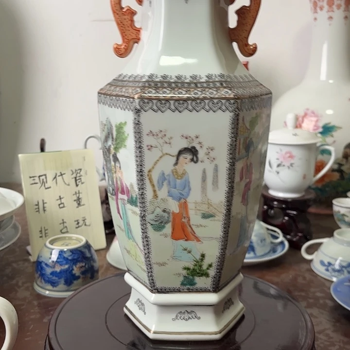 钧***汐摆件景德镇陶瓷艺术1111