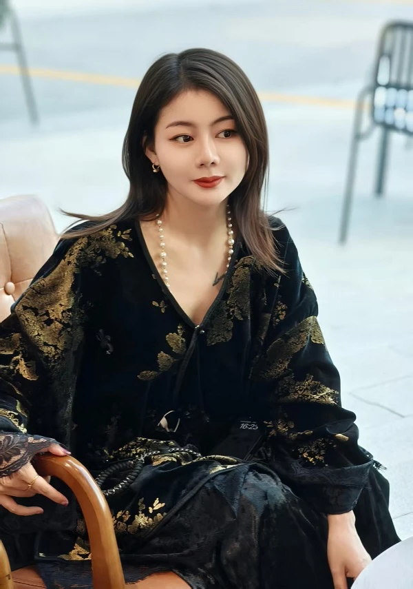 新中式初秋必备国风提花斜襟盘扣复古气质长袖宽松上衣外套