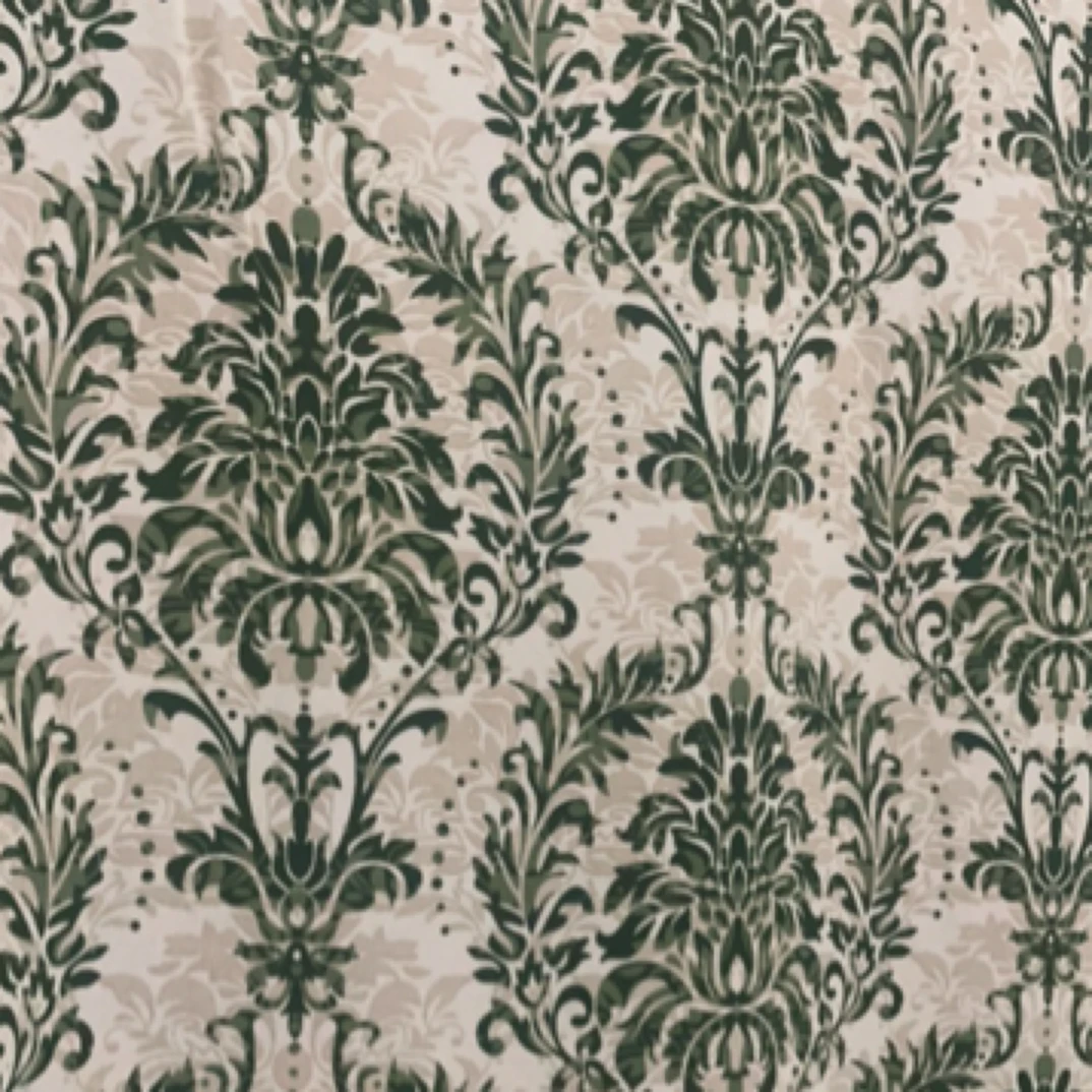 H高品质新款绿花夏天弹力双绉面料衬衫裙子