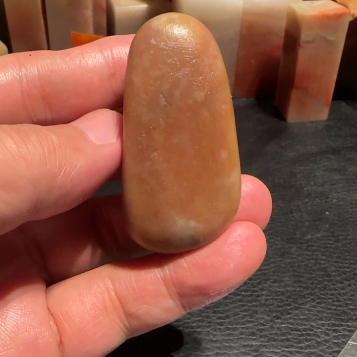 老挝石田黄原石，