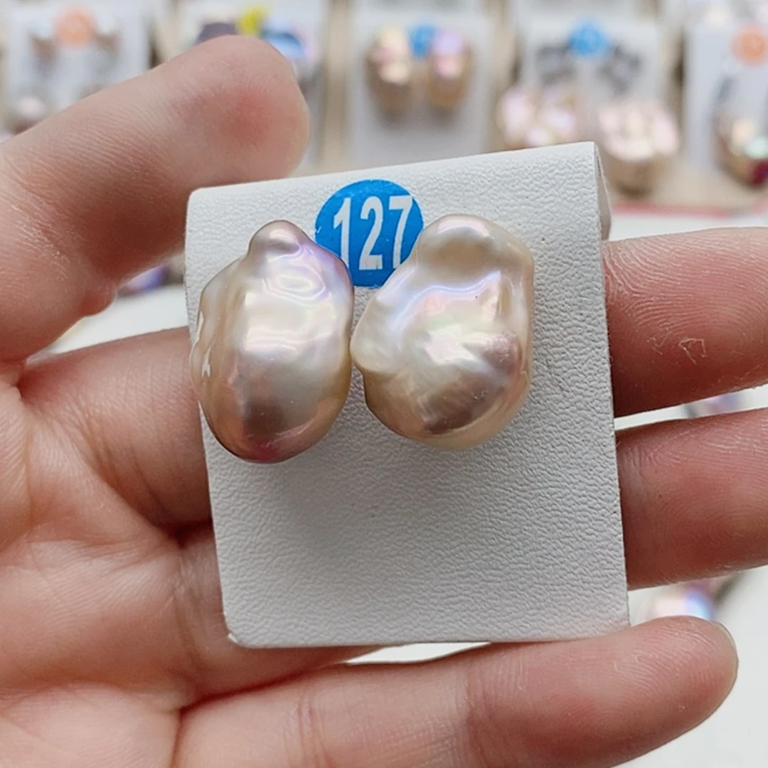 【闪购商品】淡水珍珠耳饰银S925镶嵌