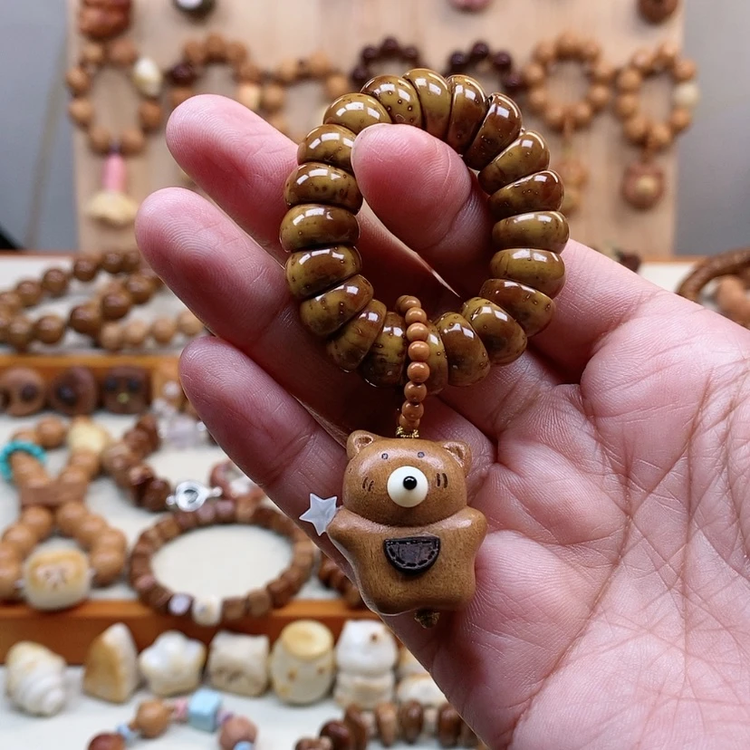 【闪购商品】吊坠紫金鼠紫金鼠金饭碗小熊手捻