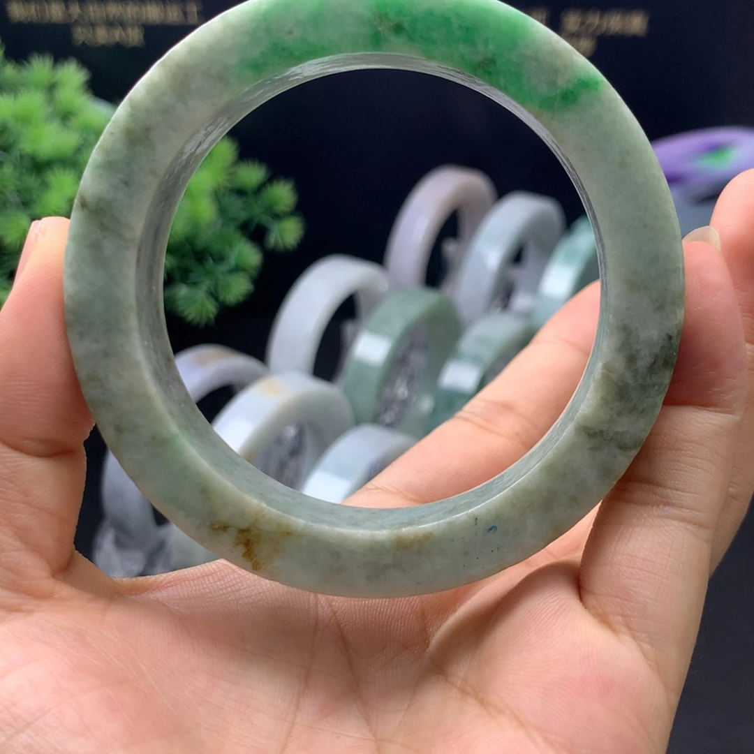 定制翡翠天然翡翠手镯未镶嵌57/60