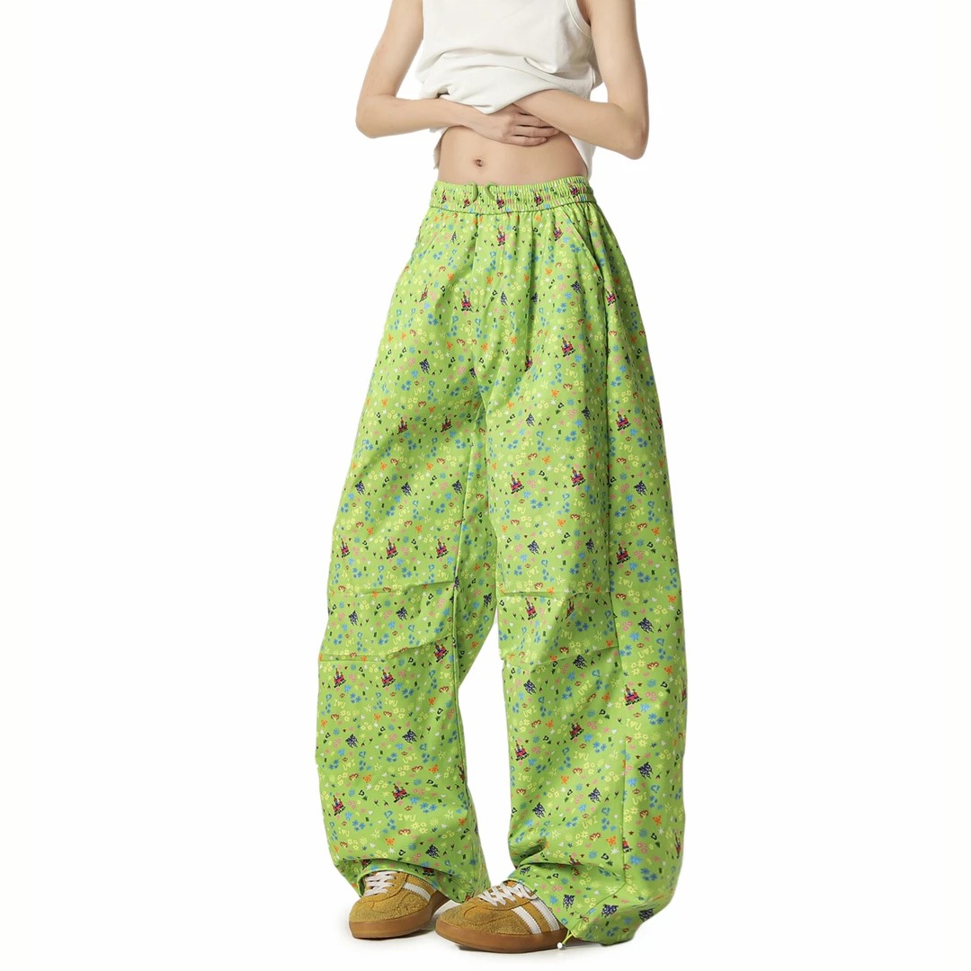 复古格子裤男装男款裤子直筒裤春夏女新款高腰宽松休闲裤显瘦裤