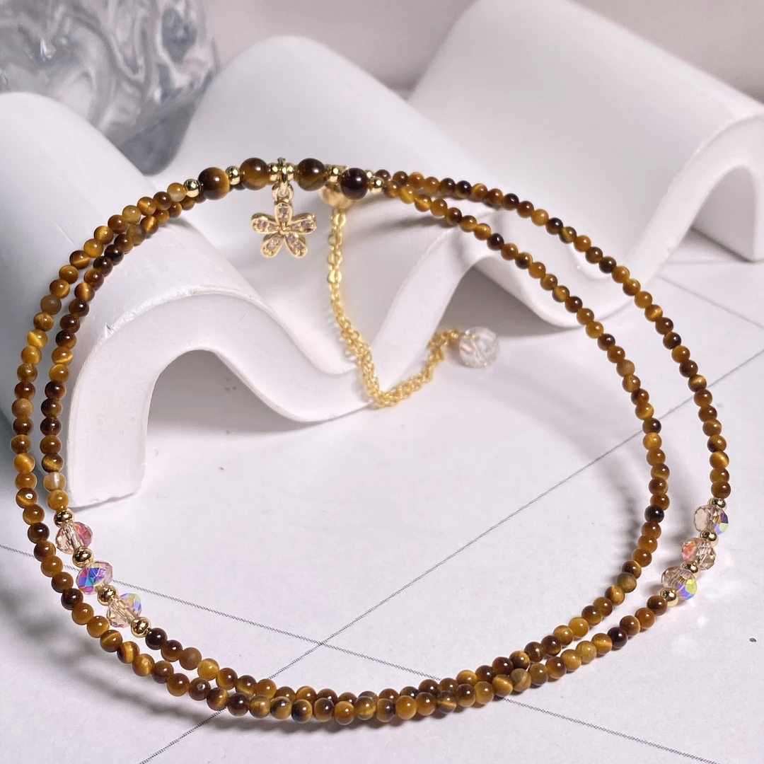 【小北好物】虎眼石DIY國珠项链-16QK62X57【多样性发一件】约2mm+