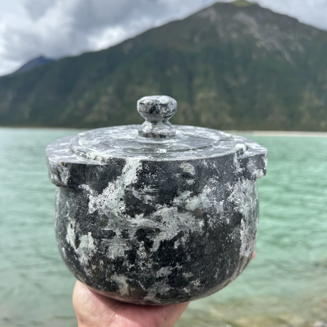 墨脱石锅西藏邦辛乡天然皂石石锅【精工元宝锅】