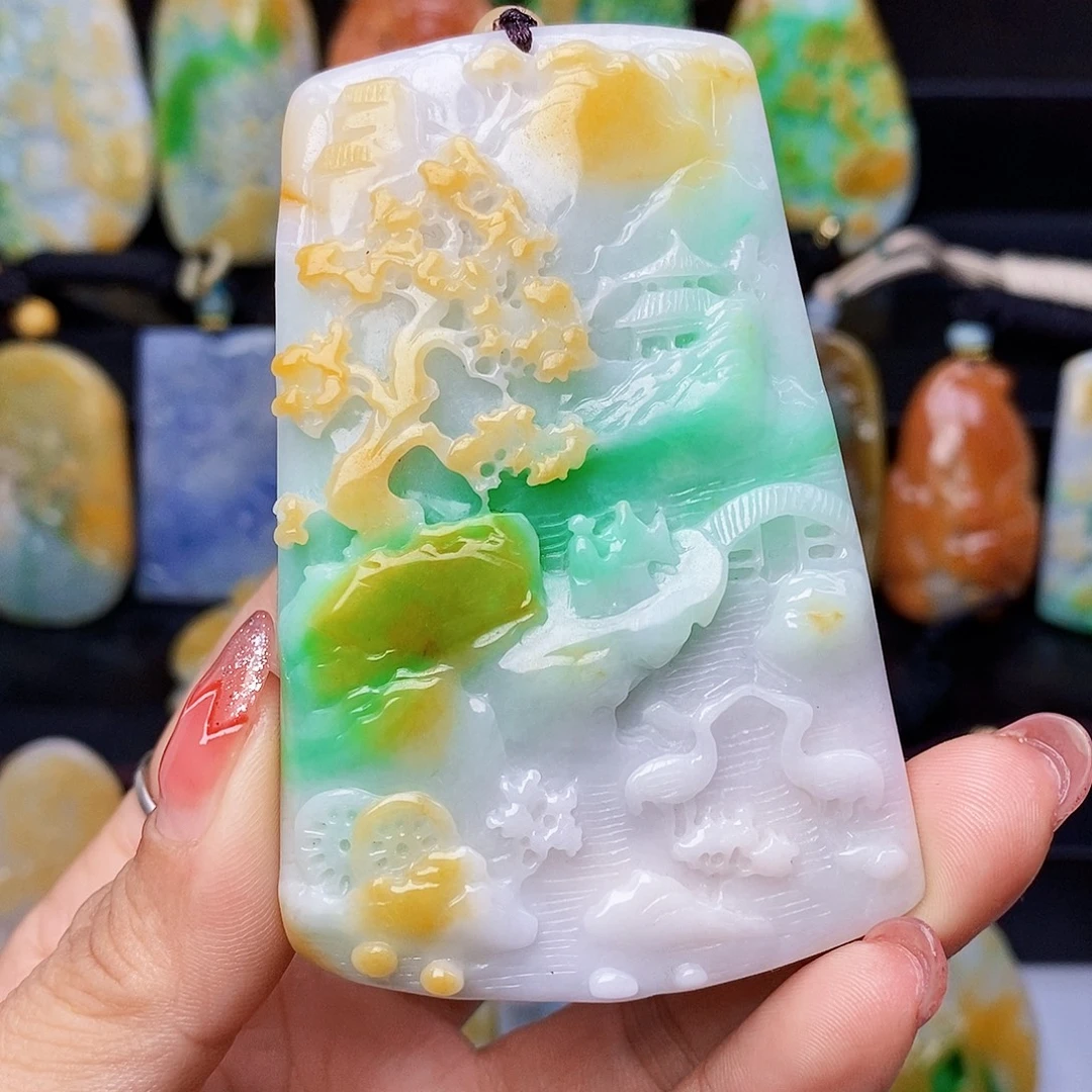 定制翡翠未镶嵌翡翠A货一物一证