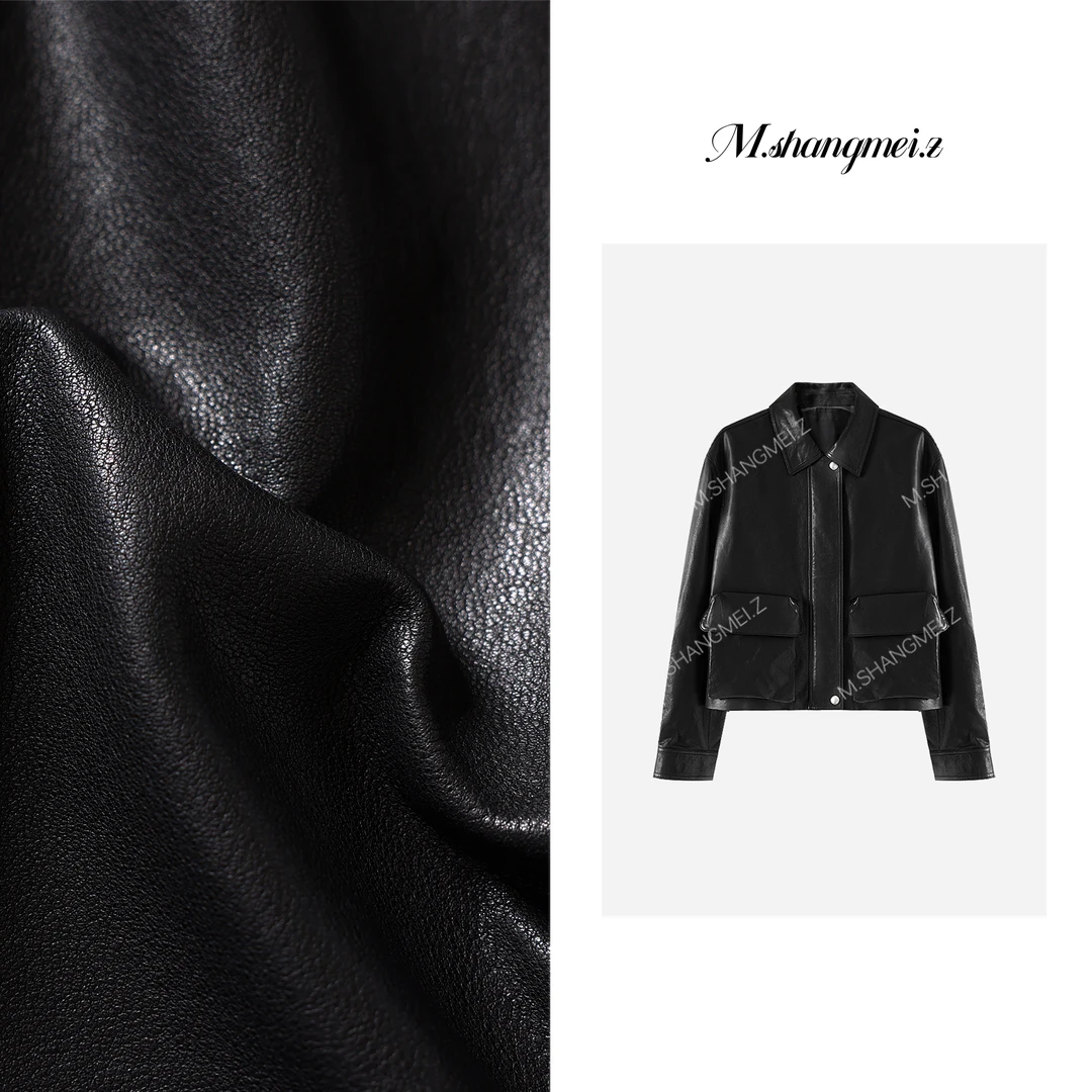 M.SHANGMEI.Z/沐熙【都市漫游】美大哥哑光质感植鞣外套皮衣X072705