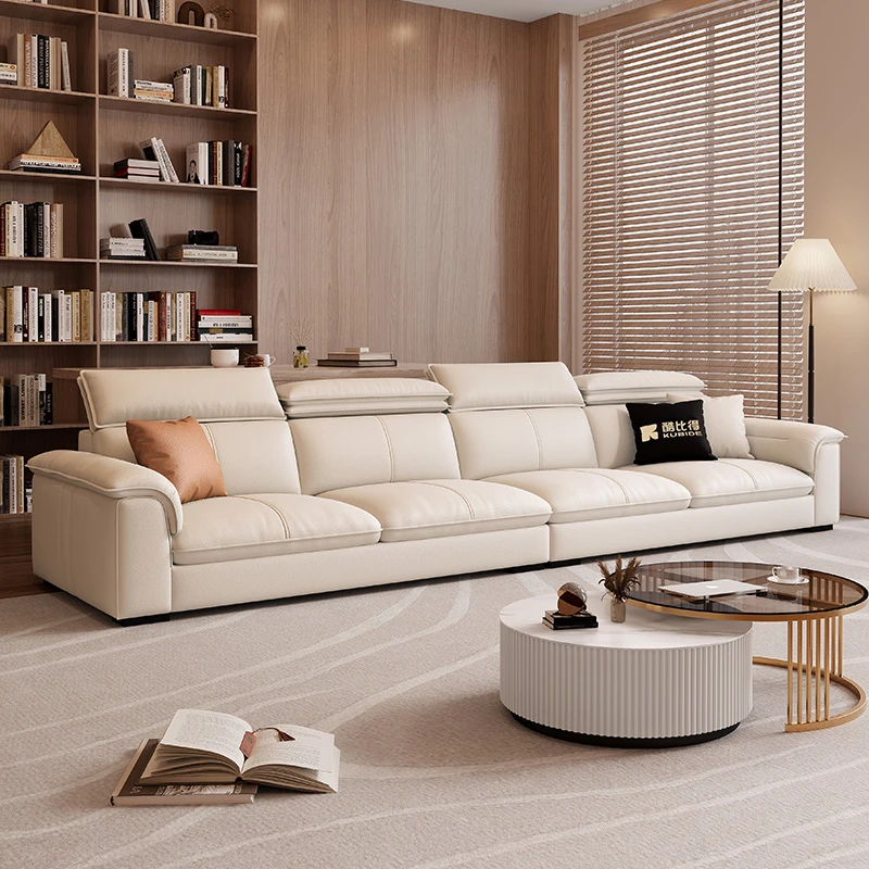 KUBIDE/酷比得远山黛#皮沙发小户型轻奢现代极简沙发意式皮沙发