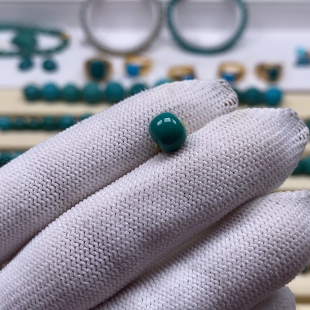 绿松石未镶嵌珠宝奇石老型8mm