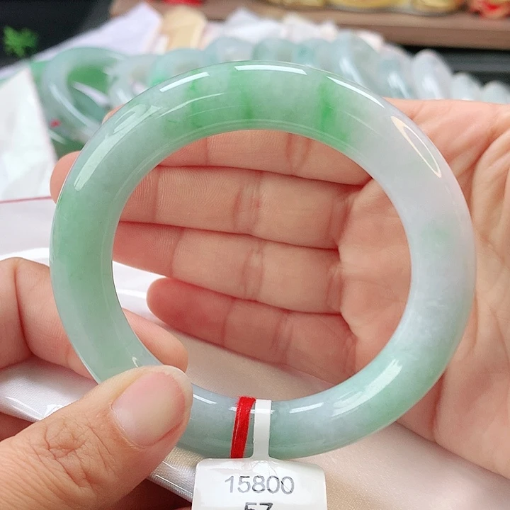 未镶嵌手镯翡翠57胖圆