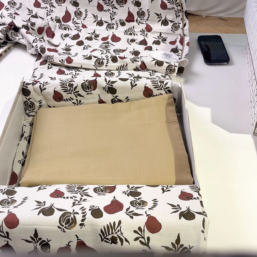 棉长绒棉棉长绒棉纱布四件套抱抱梨200*230