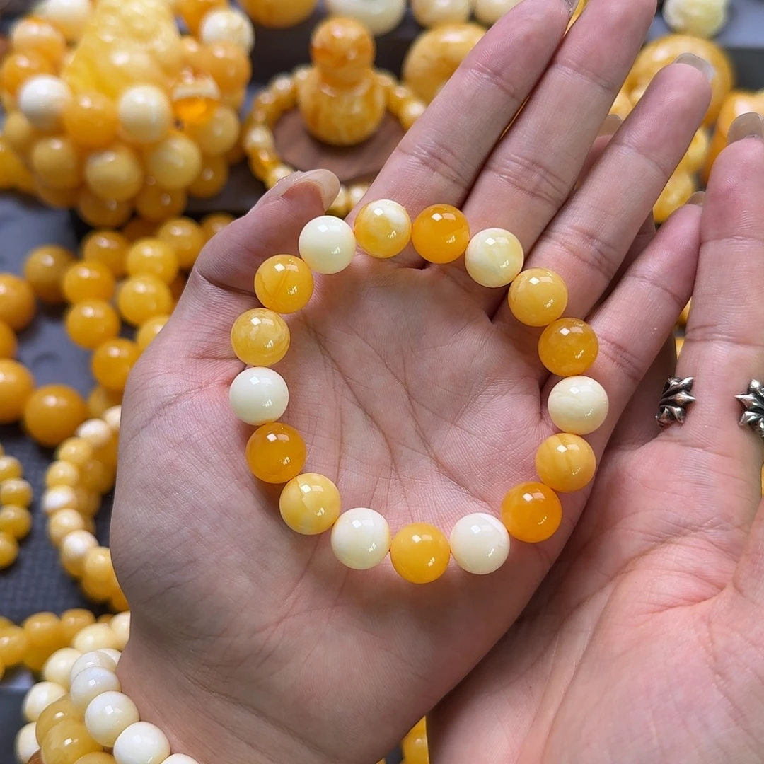 蜜蜡未镶嵌珠宝奇石12mm