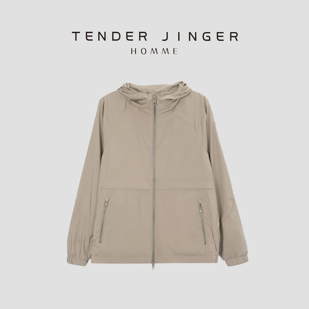 Tender Jinger【男士】春季轻薄防风连帽休闲夹克 T2502LKF16968