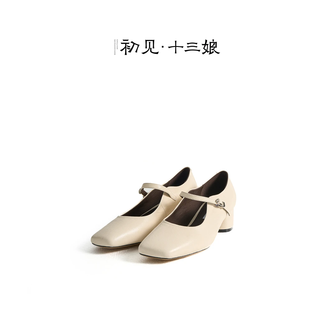 『初见十三娘』旗袍玛丽珍牛皮鞋