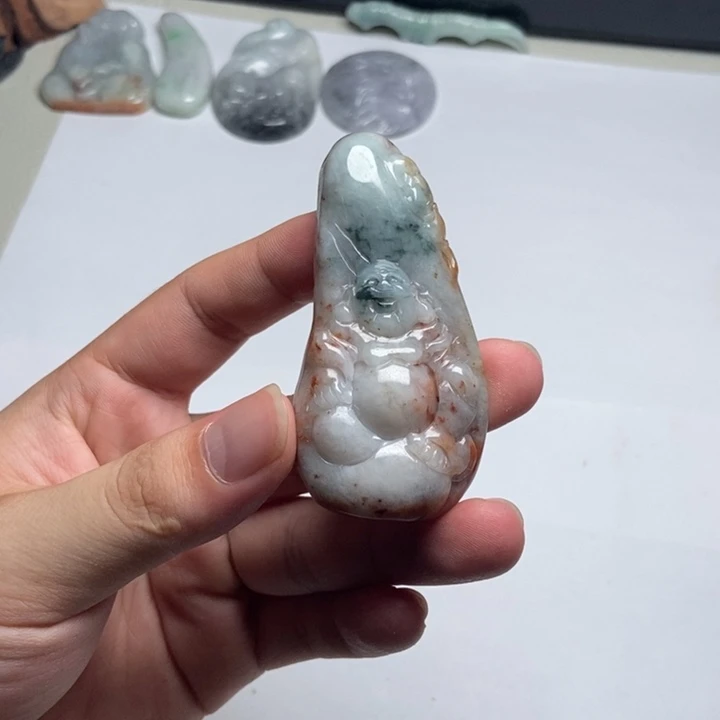 颈饰未镶嵌翡翠佛公6