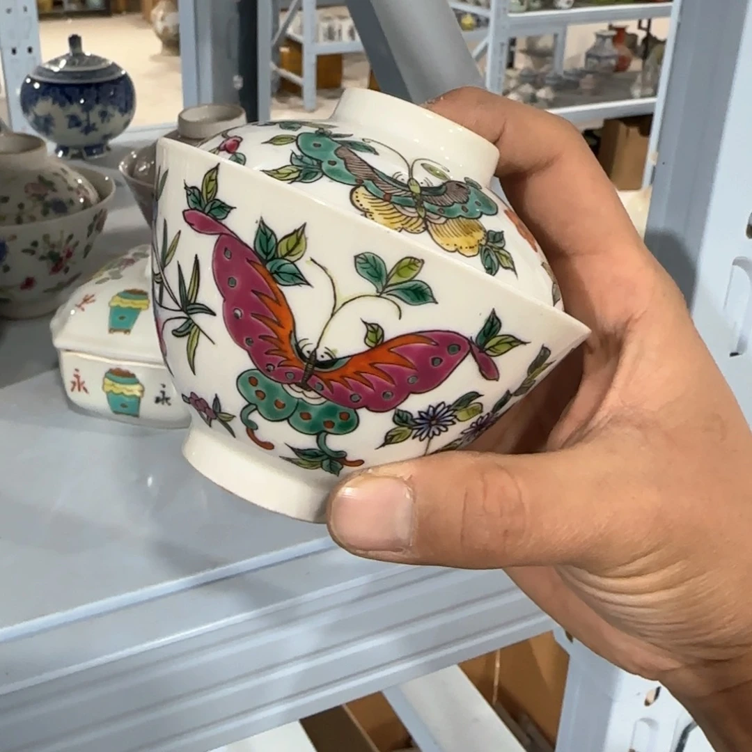 瓷片摆件手绘瓷器全部处理