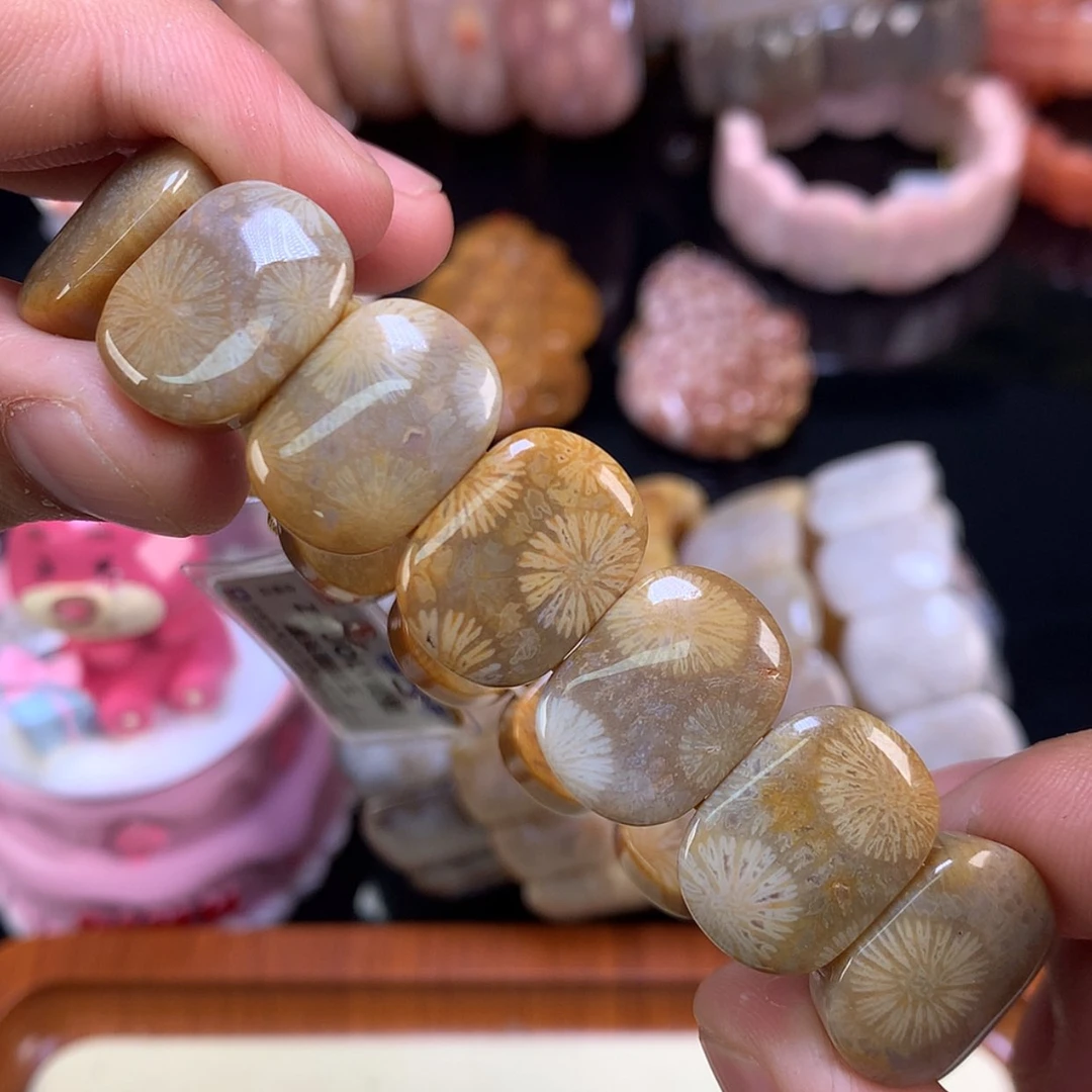 【闪购商品】颈饰合金硅化珊瑚（珊瑚玉）32号向日葵皮花