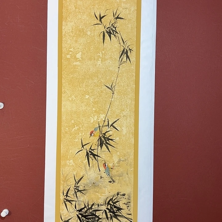 国画听兰老师花鸟
