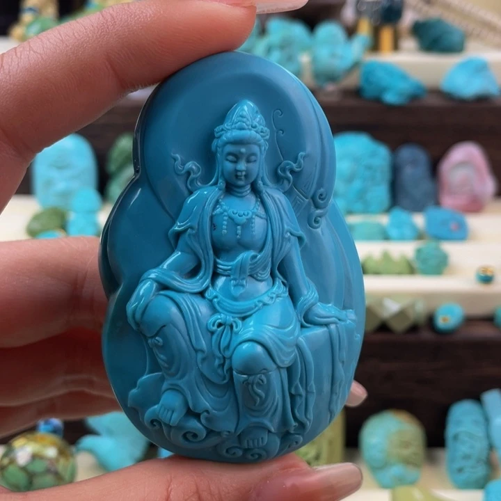 追***年绿松石未镶嵌原矿